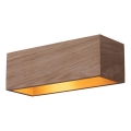 Vägglampa KENZO 2xG9/6W/230V tallträ