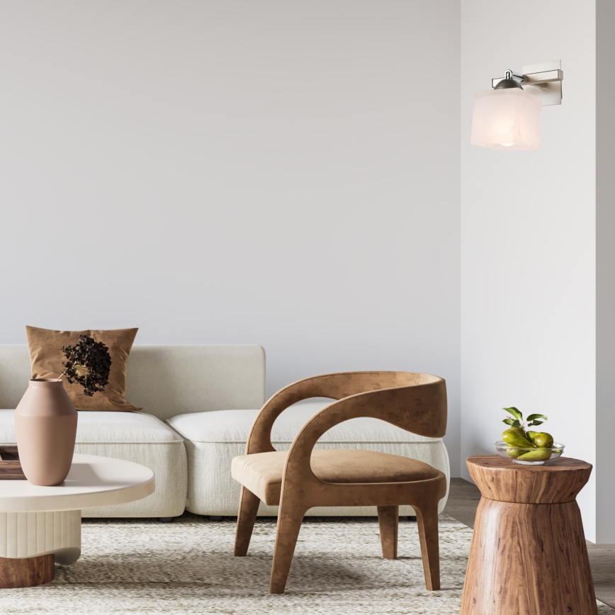 Vägglampa KLARA 1xE14/40W/230V matt krom