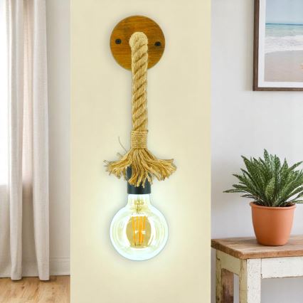 Vägglampa KOS 1xE27/60W/230V bok