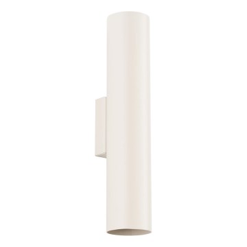 Vägglampa LAGOS 2xGU10/10W/230V grädde