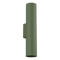 Vägglampa LAGOS 2xGU10/10W/230V grön