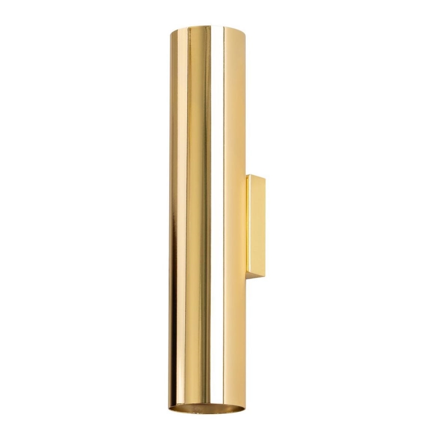 Vägglampa LAGOS 2xGU10/10W/230V guld