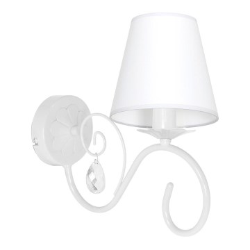 Vägglampa LAURA 1xE14/60W/230V vit