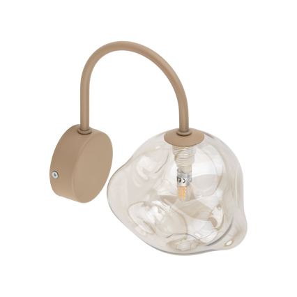 Vägglampa LAVA 1xG9/8W/230V beige/rökbeige