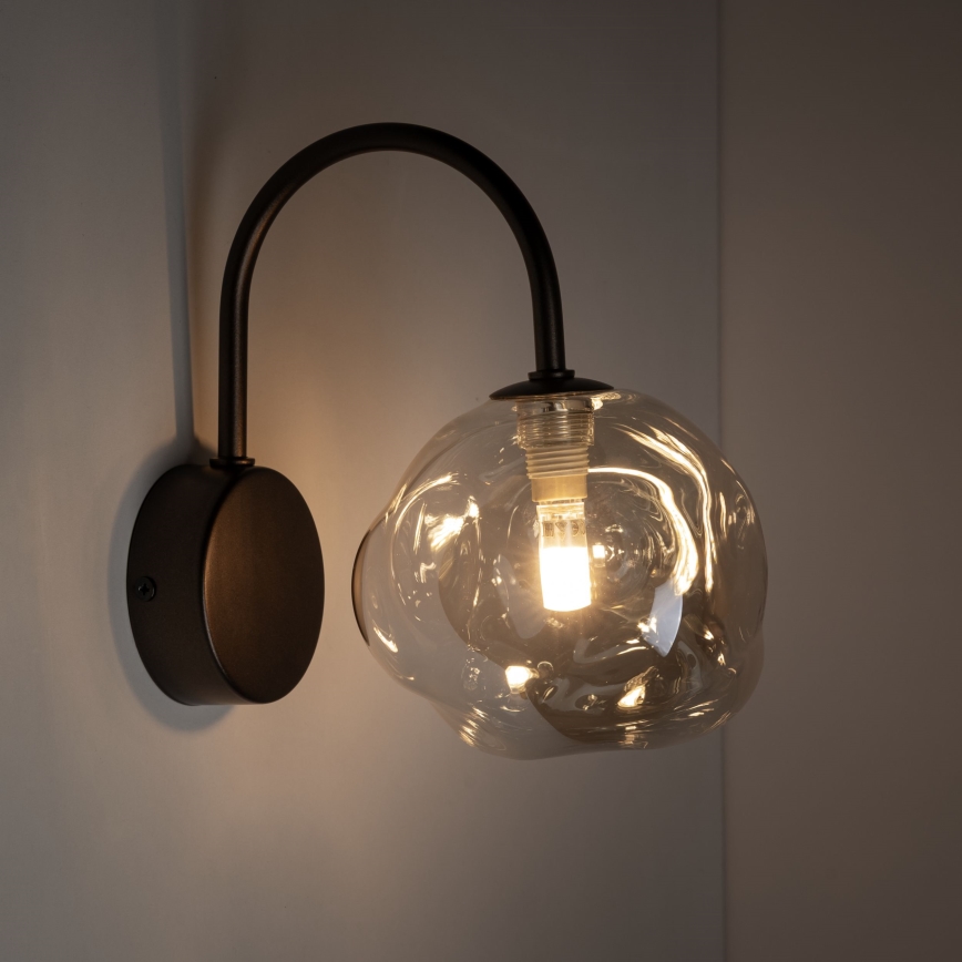 Vägglampa LAVA 1xG9/8W/230V brons/rökbeige