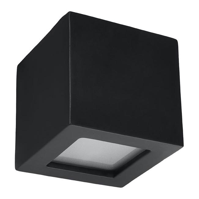 Vägglampa LEO 1xE27/60W/230V svart