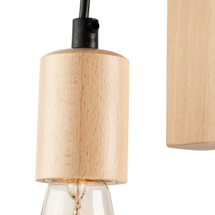 Vägglampa LEON 1xE27/60W/230V bok