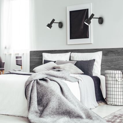 Vägglampa LINTERNA 1xGX53/12W/230V svart