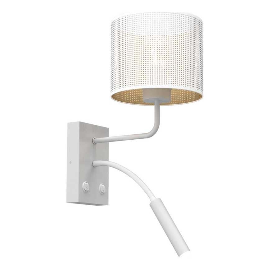 Vägglampa LOFT SHADE 1xE27/60W+1xG9/8W/230V vit/gyllene