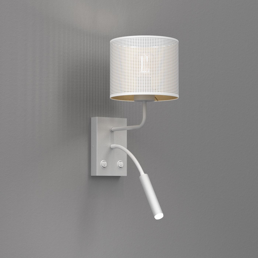 Vägglampa LOFT SHADE 1xE27/60W+1xG9/8W/230V vit/gyllene