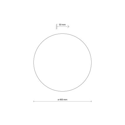 Vägglampa LUNA 4xG9/8W/230V diameter 40 cm brun