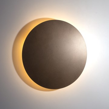 Vägglampa LUNA 4xG9/8W/230V diameter 40 cm brun