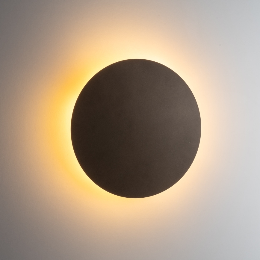 Vägglampa LUNA 4xG9/8W/230V diameter 40 cm brun