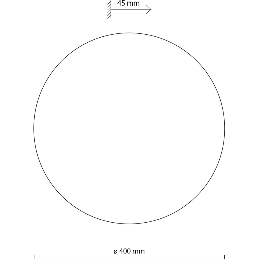 Vägglampa LUNA 4xG9/8W/230V diameter 40 cm brun