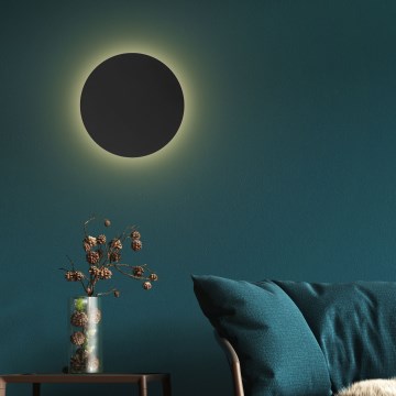 Vägglampa LUNA 4xG9/8W/230V diameter 40 cm svart