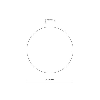 Vägglampa LUNA 4xG9/8W/230V diameter 40 cm svart