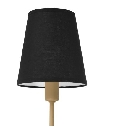 Vägglampa MADELA 1xE14/40W/230V svart/beige