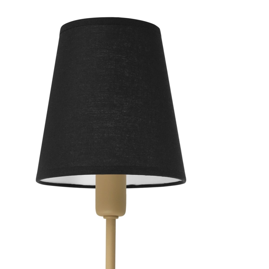 Vägglampa MADELA 1xE14/40W/230V svart/beige