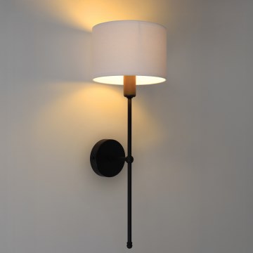 Vägglampa MADELA 1xE14/40W/230V vit/svart
