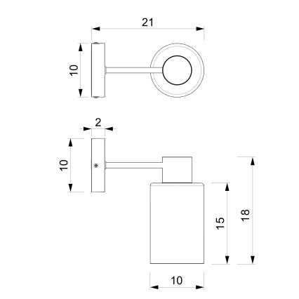 Vägglampa MADERA 1xE27/60W/230V vit/trä