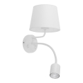 Vägglampa  MAJA 1xE27/15W/230V + 1xGU10/10W/230V vit 