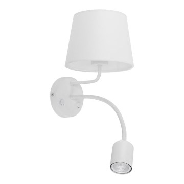 Vägglampa  MAJA 1xE27/15W/230V + 1xGU10/10W/230V vit 