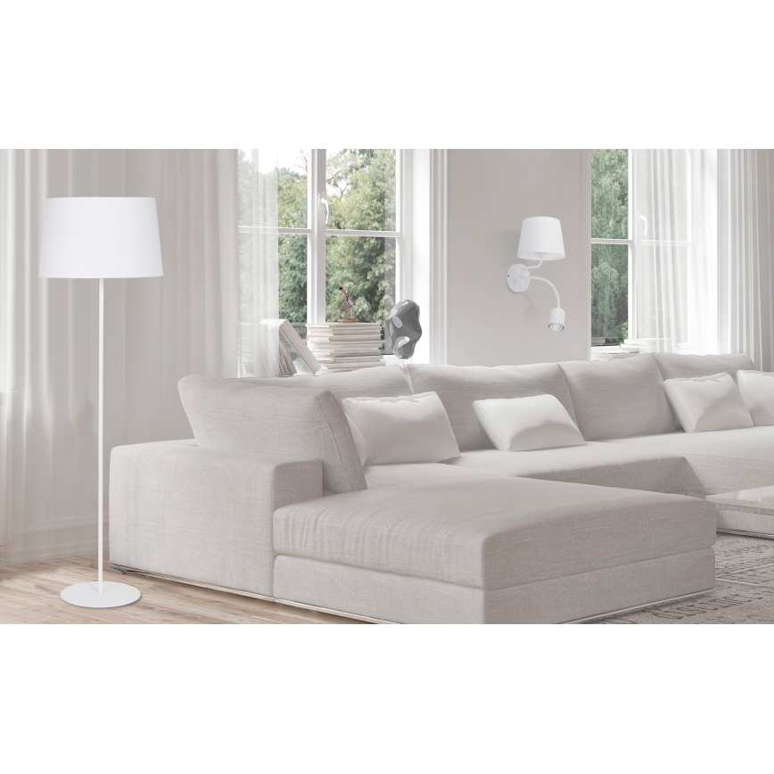 Vägglampa  MAJA 1xE27/15W/230V + 1xGU10/10W/230V vit 