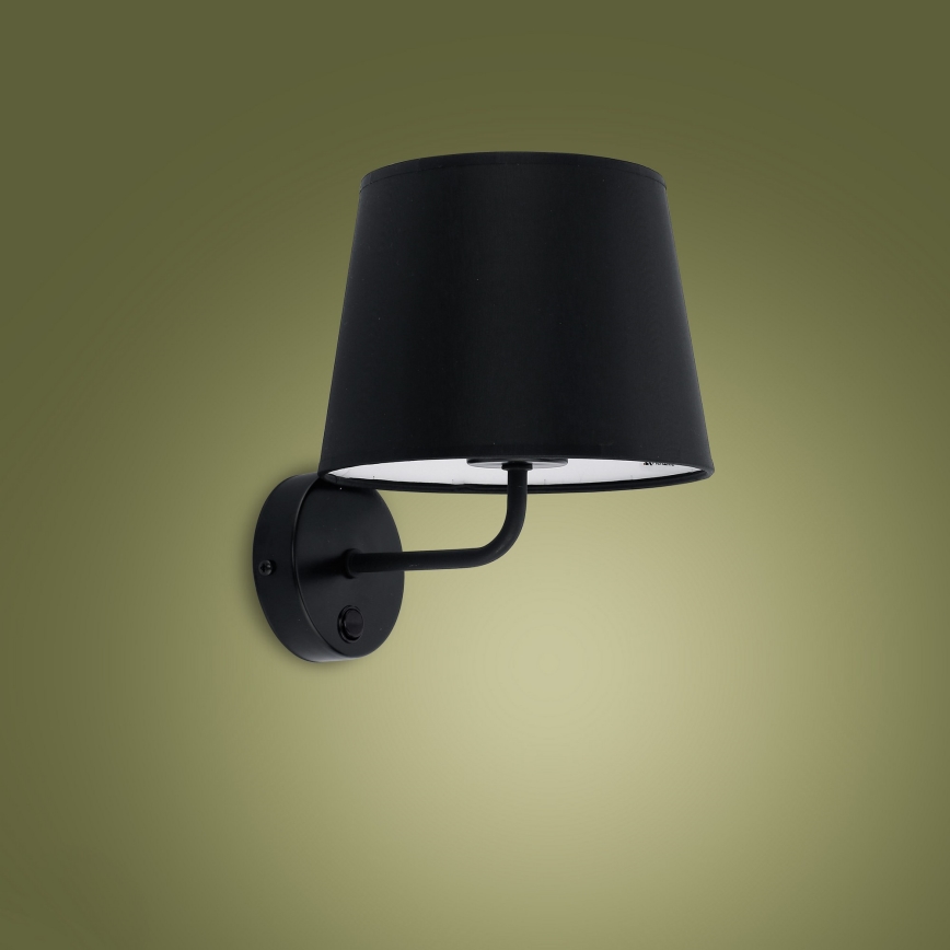 Vägglampa  MAJA 1xE27/15W/230V grå