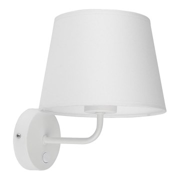 Vägglampa  MAJA 1xE27/15W/230V vit 