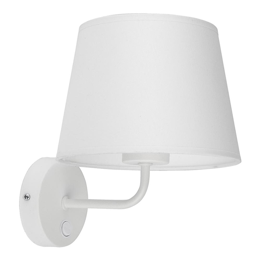 Vägglampa  MAJA 1xE27/15W/230V vit 