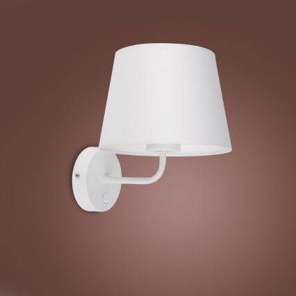 Vägglampa  MAJA 1xE27/15W/230V vit 