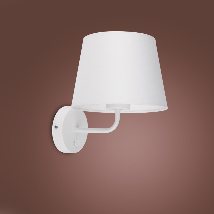 Vägglampa  MAJA 1xE27/15W/230V vit 