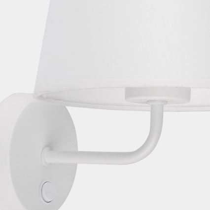 Vägglampa  MAJA 1xE27/15W/230V vit 