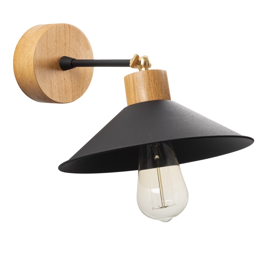 Vägglampa MANAVGAT 1xE27/40W/230V brun/svart