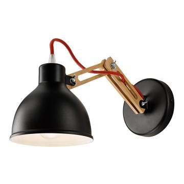 Vägglampa MARCELLO 1xE27/60W/230V bok - FSC certifierade