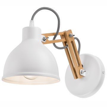 Vägglampa MARCELLO 1xE27/60W/230V bok - FSC certifierade