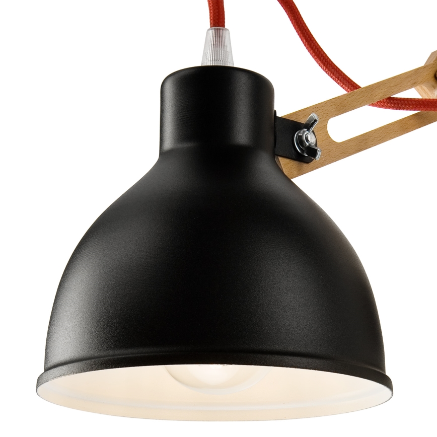 Vägglampa MARCELLO 1xE27/60W/230V bok - FSC certifierade