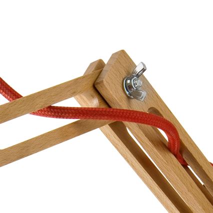 Vägglampa MARCELLO 1xE27/60W/230V bok - FSC certifierade