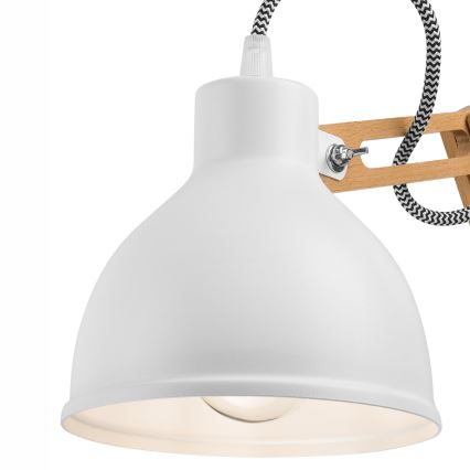 Vägglampa MARCELLO 1xE27/60W/230V bok - FSC certifierade