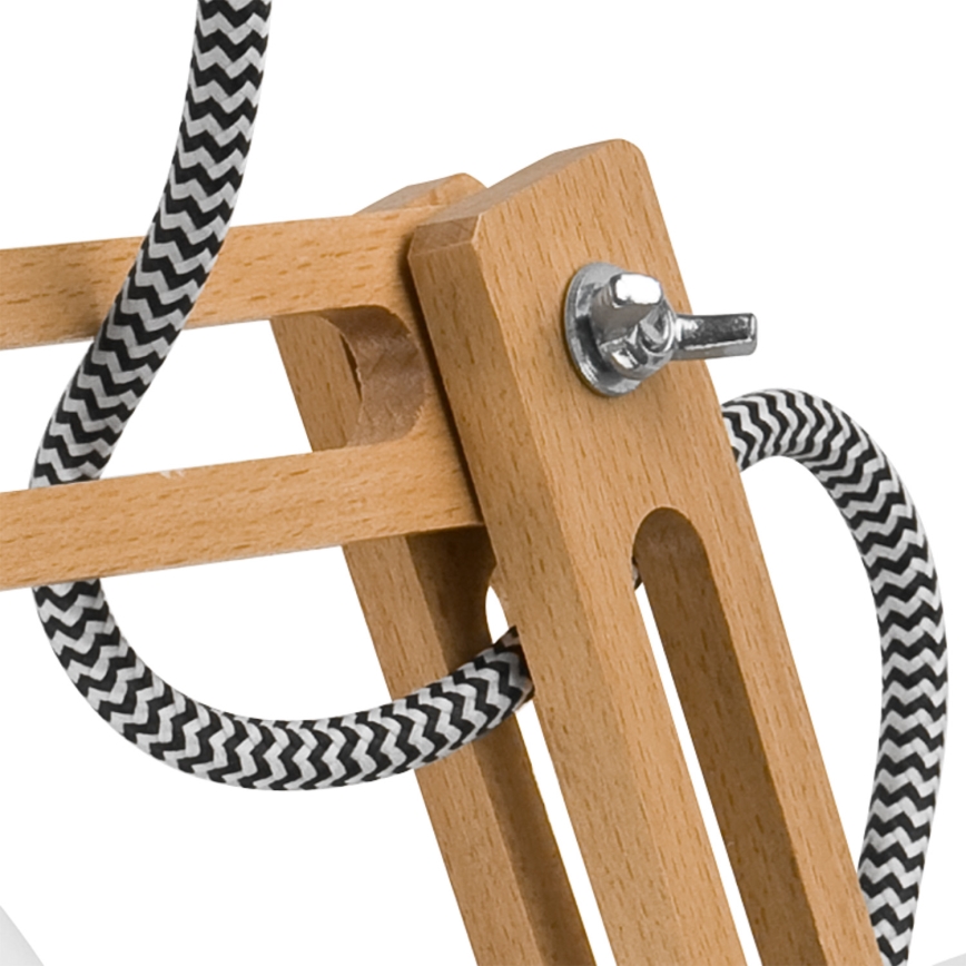 Vägglampa MARCELLO 1xE27/60W/230V bok - FSC certifierade