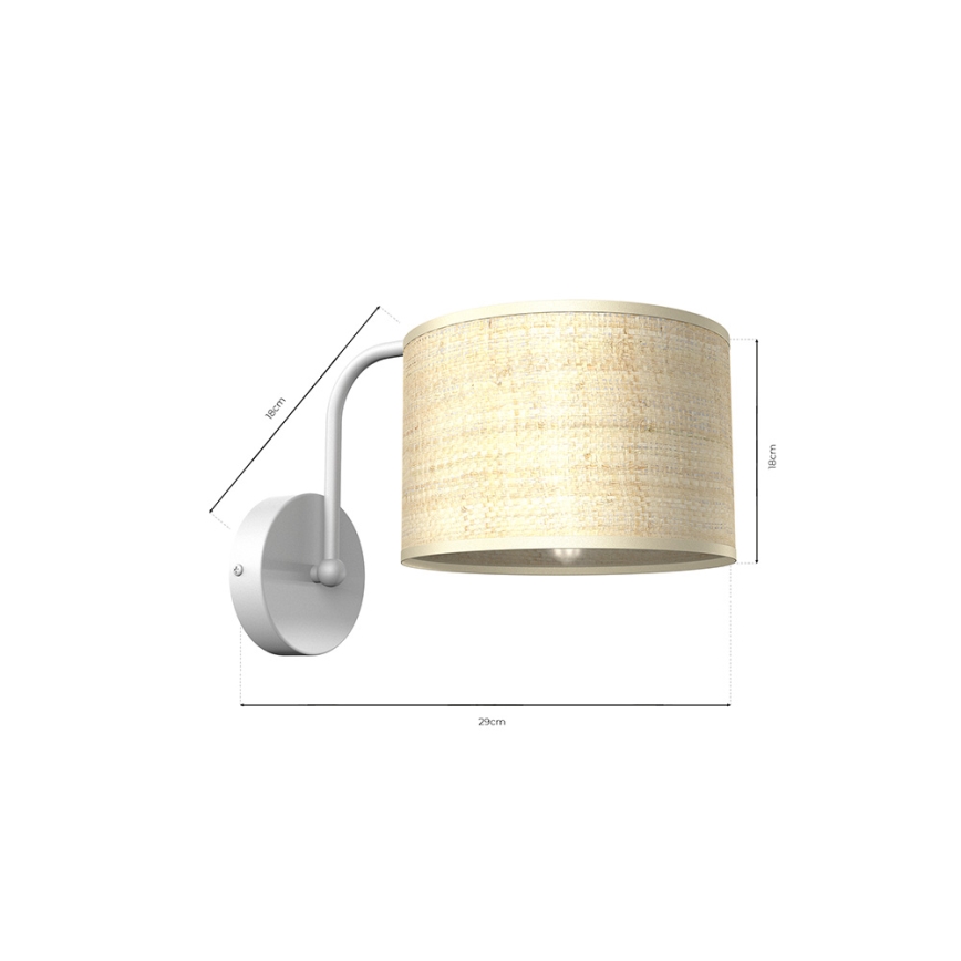 Vägglampa  MARSHALL 1xE27/60W/230V