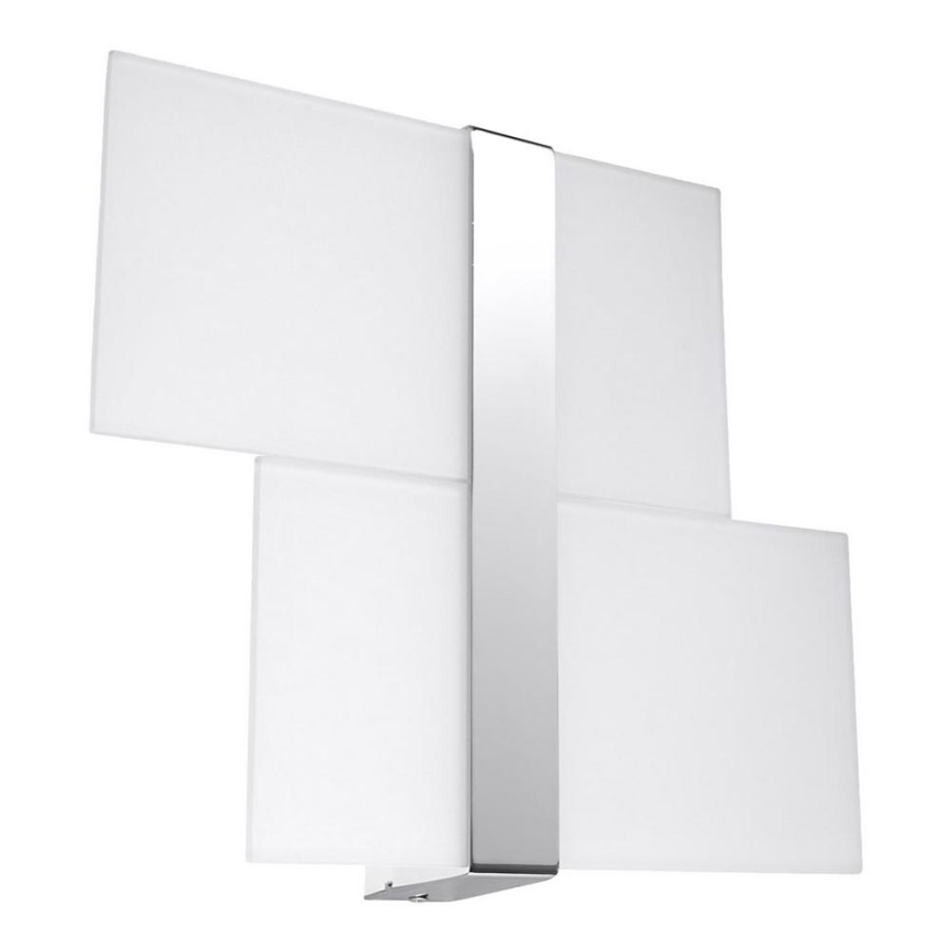 Vägglampa MASSIMO 2xG9/40W/230V vit/skinande krom