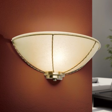 Vägglampa MAURO 1xE27/60W/230V brons