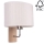 Vägglampa MERCEDES 1xE27/25W/230V grädde/ek – FSC certifierade