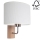 Vägglampa MERCEDES 1xE27/25W/230V vit/ek – FSC certifierade
