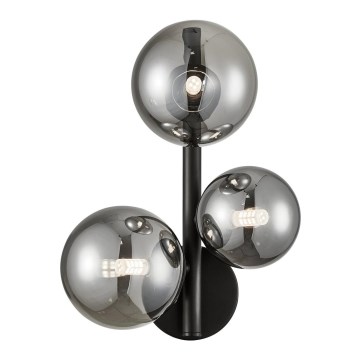 Vägglampa MILA 3xG9/9W/230V svart/grå