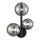 Vägglampa MILA 3xG9/9W/230V svart/grå