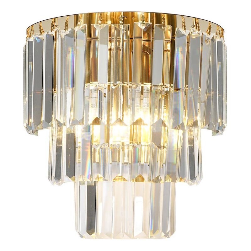 Vägglampa MILANO 2xE14/40W/230V guld