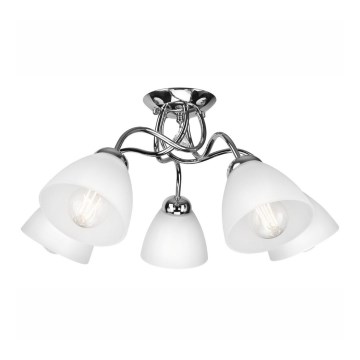 Vägglampa  MIRANDA 1xE27/60W/230V skinande krom