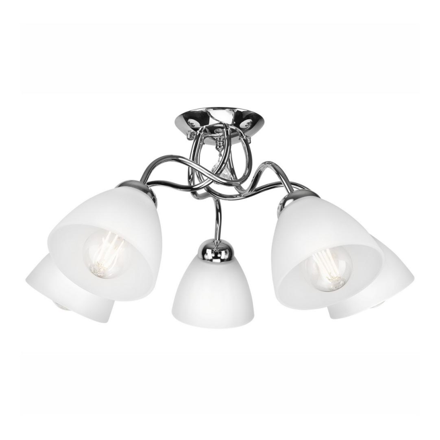 Vägglampa  MIRANDA 1xE27/60W/230V skinande krom